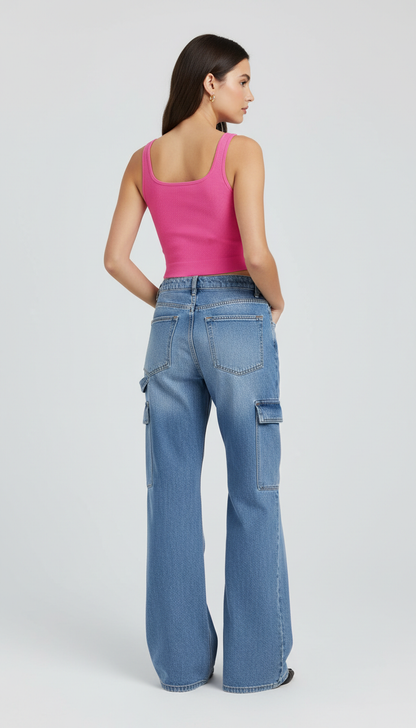 MINIMAL SQUARE NECK TANK