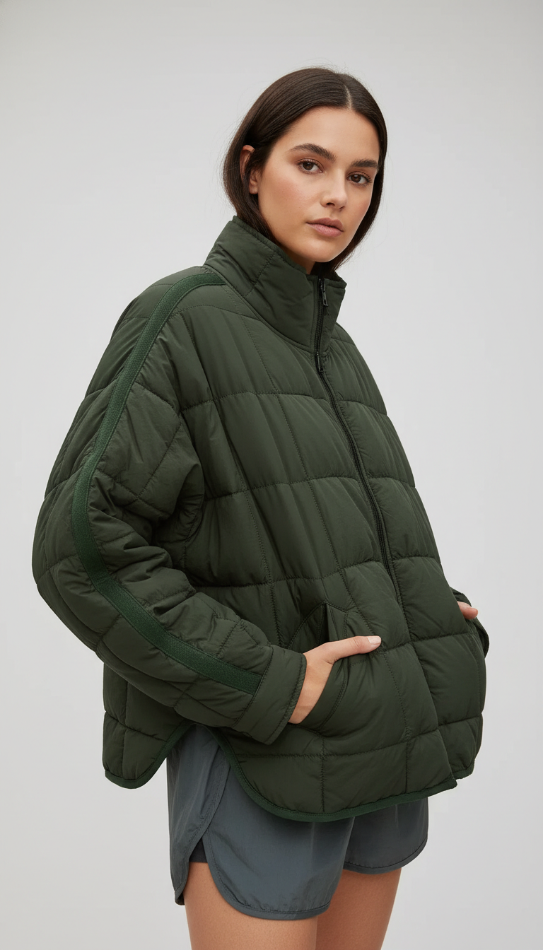 Oversized Quilted Winter Jacket