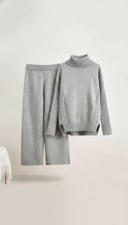 Turtleneck Knit Lounge Set